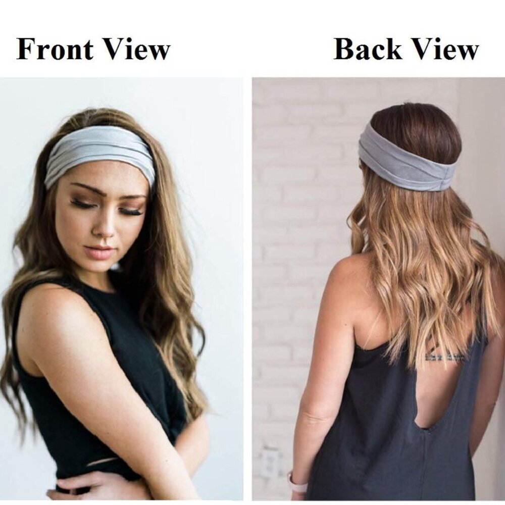 Non Slip Headbands for Fashion Workout Yoga Sports Exercise Sweatbands Summer Ac - Picture 3 of 7